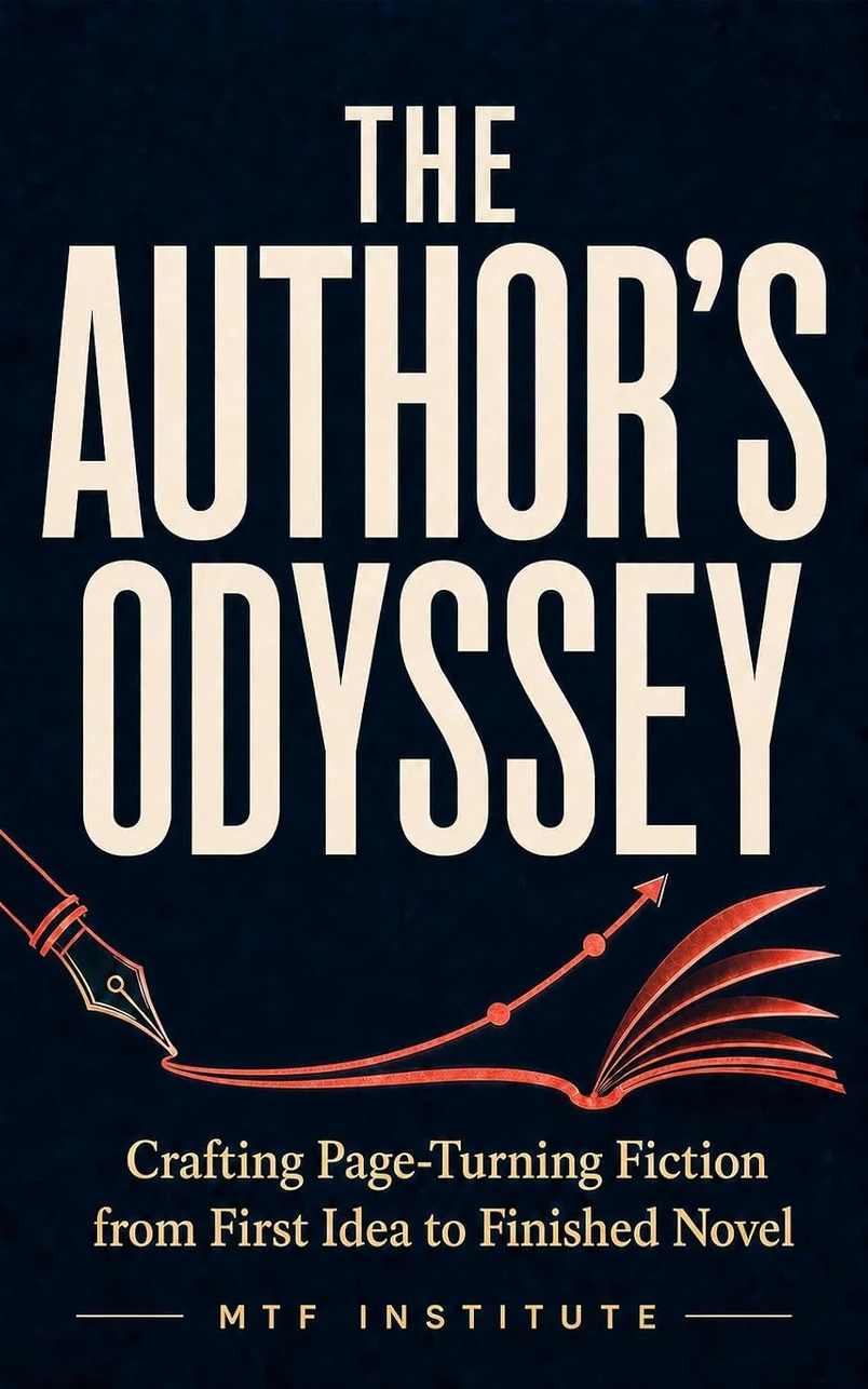 Book cover: The Author's Odyssey: Crafting Page-Turning Fiction from First Idea to Finished Novel