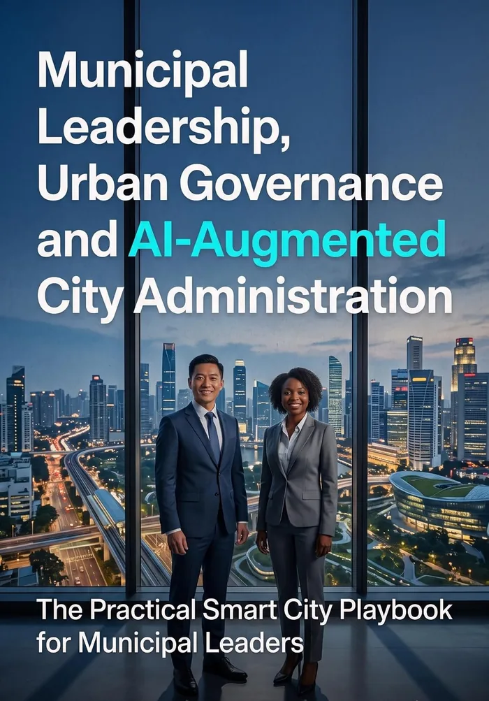 Book cover: Municipal Leadership, Urban Governance and AI-Augmented City Administration