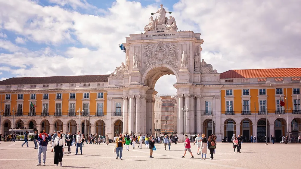 Praça do Comércio in Lisbon, Portugal
