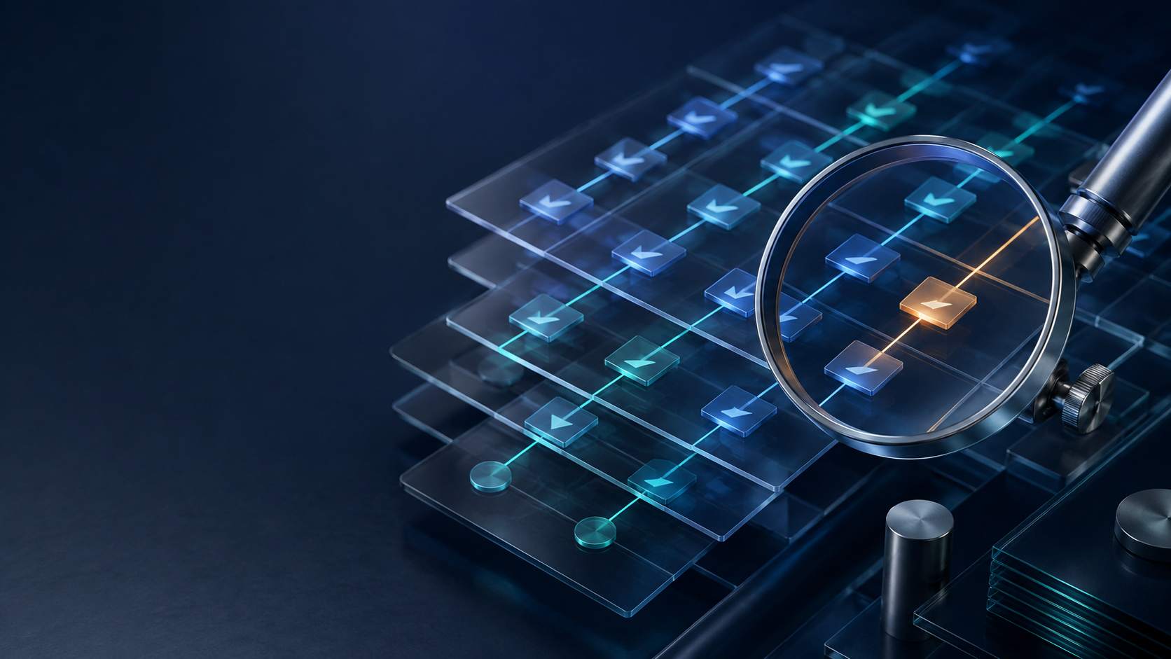 Software quality assurance professional reviewing test evidence and product behaviour